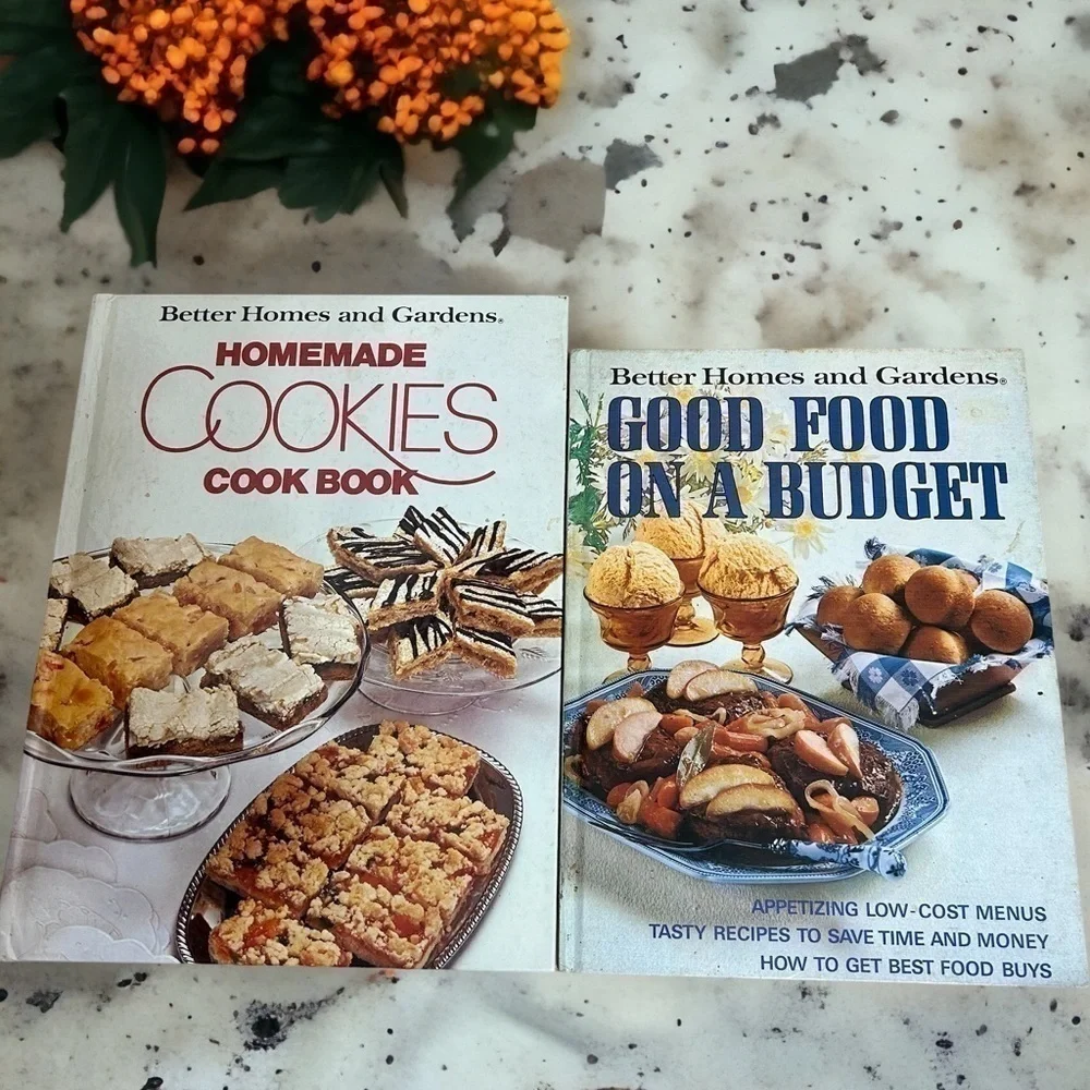 Vintage Better Homes and Gardens Cookbooks Homemade Cookies Good Food Budget